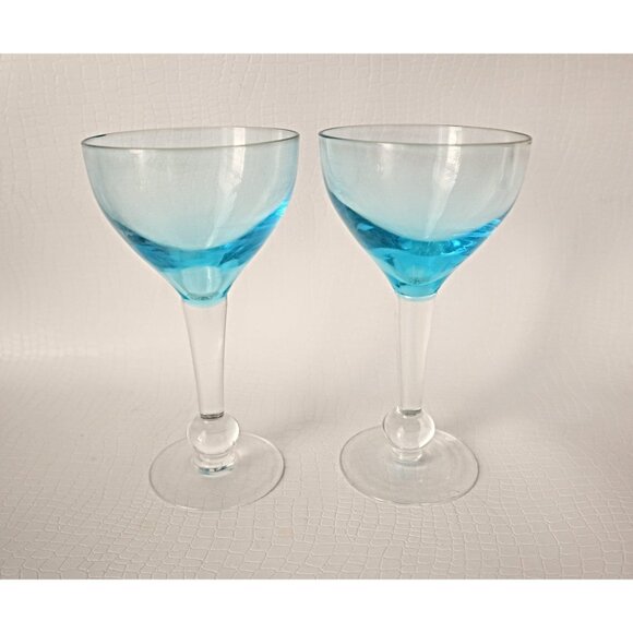 5 Vintage Cocktail Glasses Wine Liquor Glasses Martini Barware - Picture 2 of 5